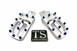 TS Custom Foot Pegs w/ Titanium Grips for Talaria and Altis · Titanium Surron, view 2