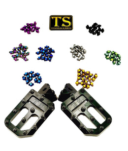 TS Custom Foot Pegs w/ Titanium Grips for Surron and Most Light for E-Ride…, view 23