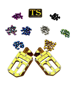 TS Custom Foot Pegs w/ Titanium Grips for Talaria and Altis · Titanium Surron, view 19