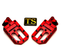 TS Custom Foot Pegs w/ Titanium Grips for Surron and Most Light for E-Ride…, view 5