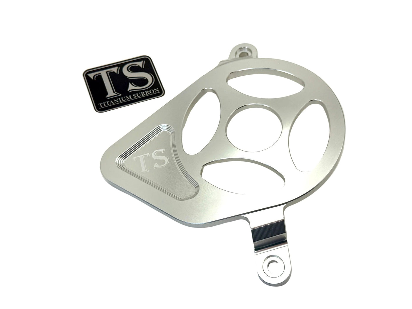 TS Gearbox Cover for Talaria Sting MX5/ MX4/ MX3 · Titanium Surron, silver