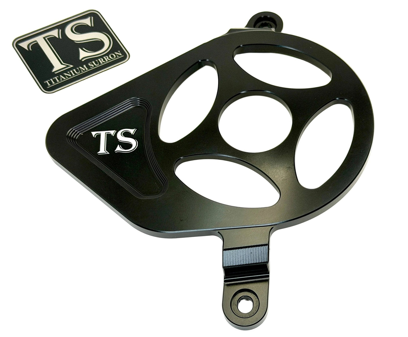 TS Gearbox Cover for Talaria Sting MX5/ MX4/ MX3 · Titanium Surron, black