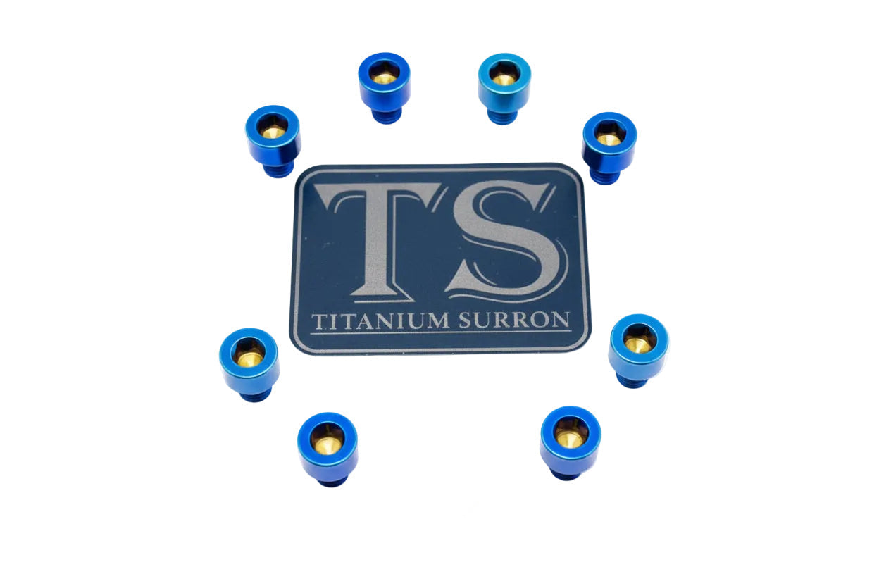 Ventus V9600 Heat Sink Titanium Bolt Kits (8 pcs) · Titanium Surron, burnt blue