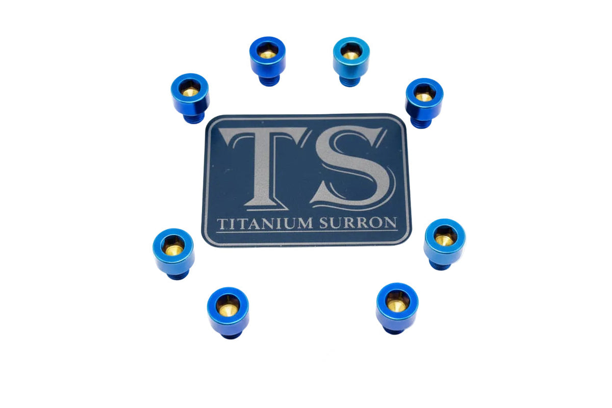 Ventus V9600 Heat Sink Titanium Bolt Kits (8 pcs) · Titanium Surron, burnt blue